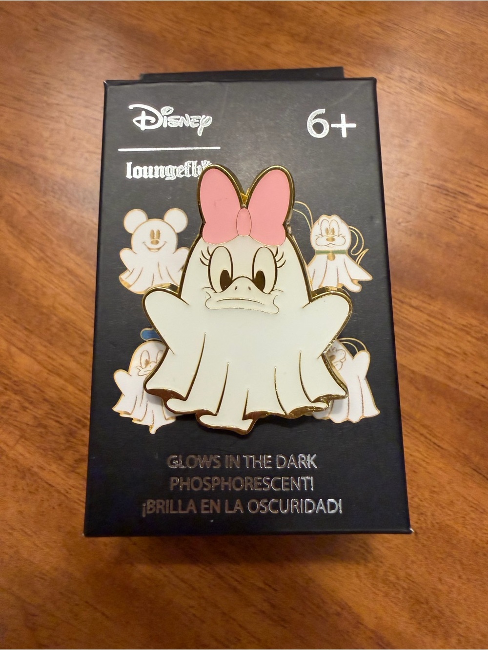 Disney Loungefly Daisy Duck Ghost Pin — Glows in the Dark - Picture 2 of 3